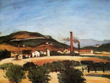  Cezanne Galerie - Fabriken in der Nähe von Mont de Cengle Paul Cezanne